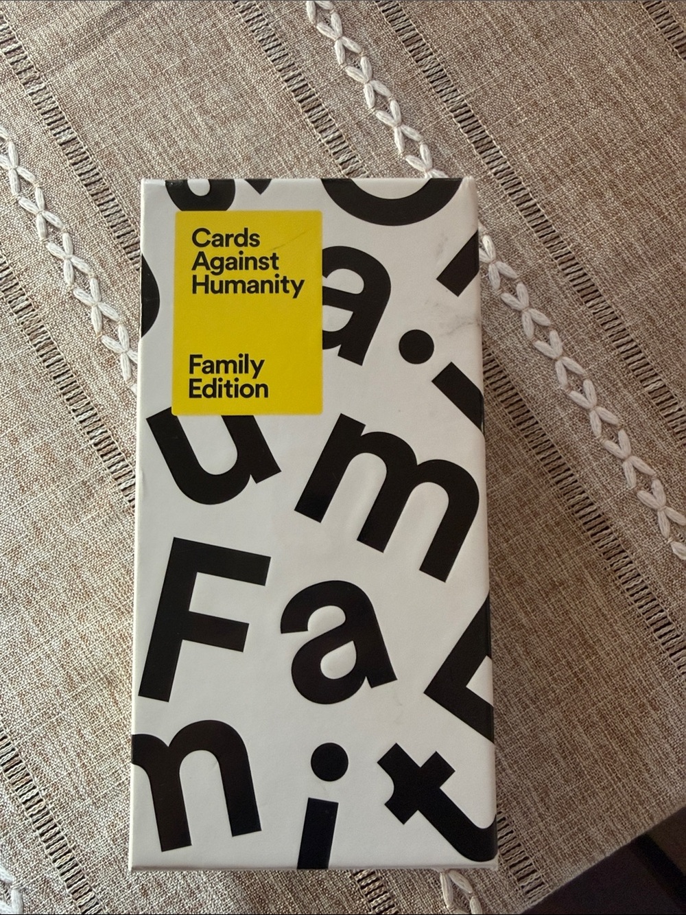 Cards against humanity 
Family edition